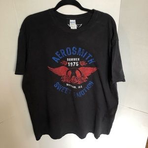 AEROSMITH 1975 SWEET EMOTIONS XXL TSHIRT BOSTON